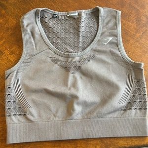 Gymshark energy+seamless crop top- taupe